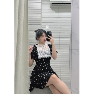 B122-đầm tiểu thư hoa ren