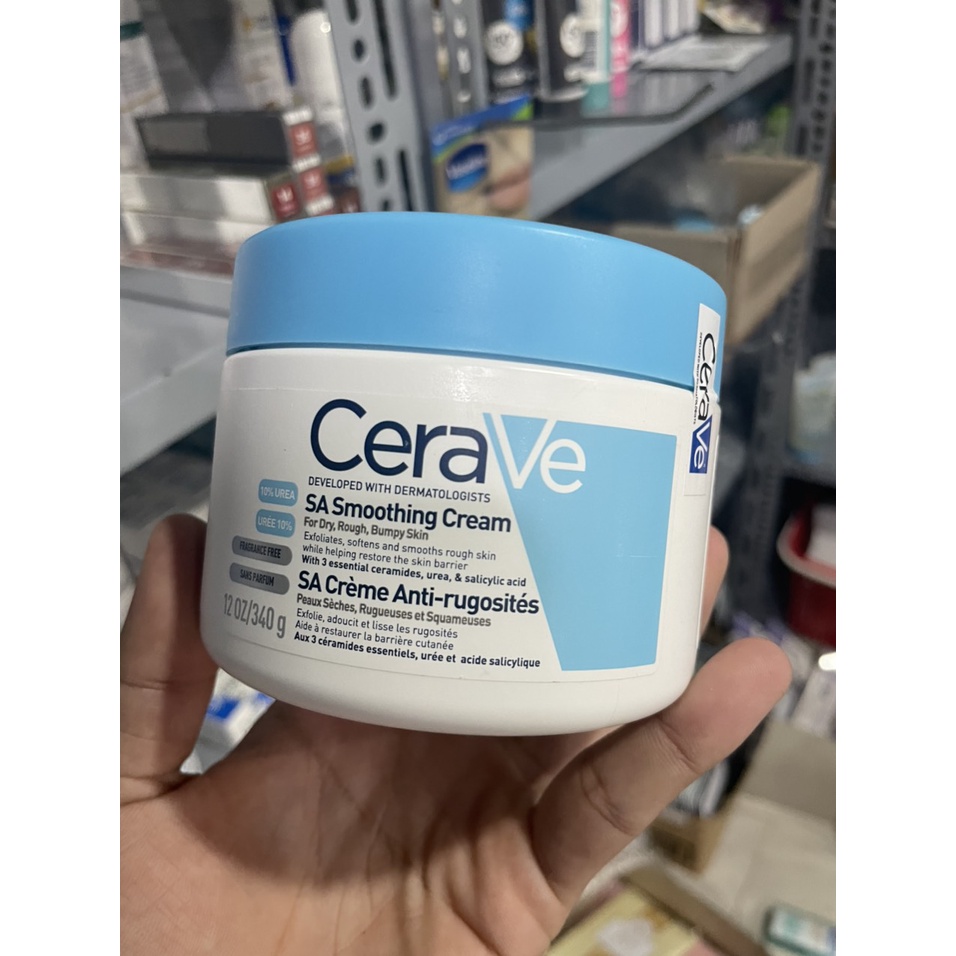 Kem Dưỡng Ẩm Dành Cho Da Khô Ráp Sần Sùi CeraVe SA Smoothing Cream 340g