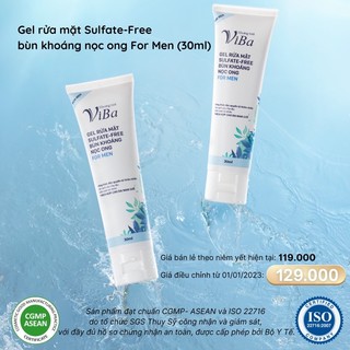 Gel rửa mặt nam Viba