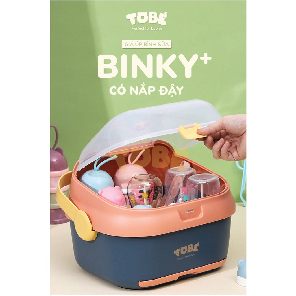 Gía Úp Bình Sữa Có Nắp BINKY PLUS TOBÉ Thiết Kế Tối Ưu Tiện Lợi Đa Năng Vệ Sinh Dung Tích 20l Đựng 12 Bình Sữa Du Lịch