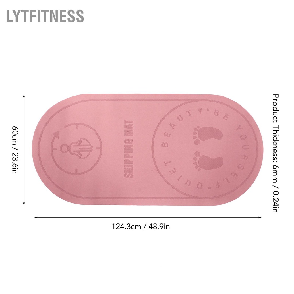 LYTFitness Không trượt dây nhảy Mat hấp thụ sốc Im lặng Trang chủ Yoga tập luyện trong nhà Phụ kiện thể dục