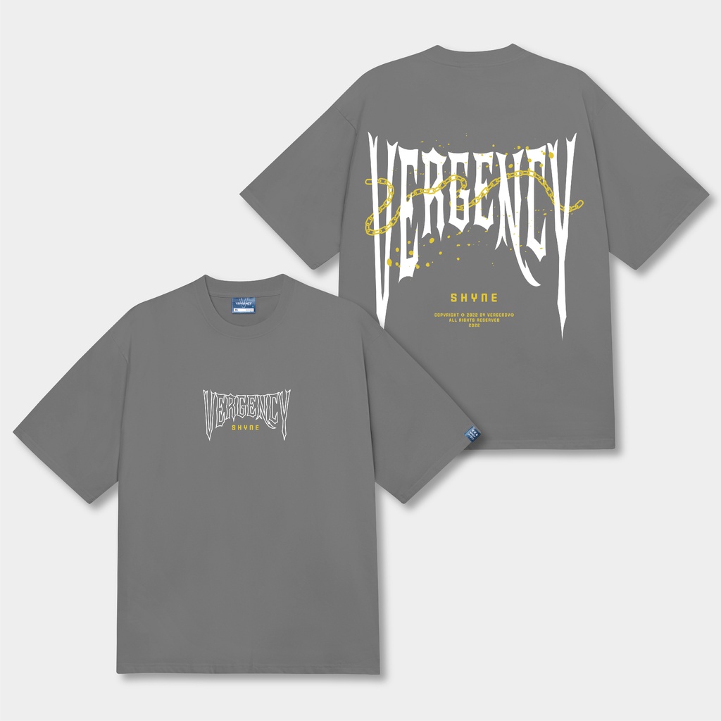 Áo thun nam nữ local brand unisex form rộng tay lỡ Vergency Shyne/SHY hàng chính hãng 6 màu sắc