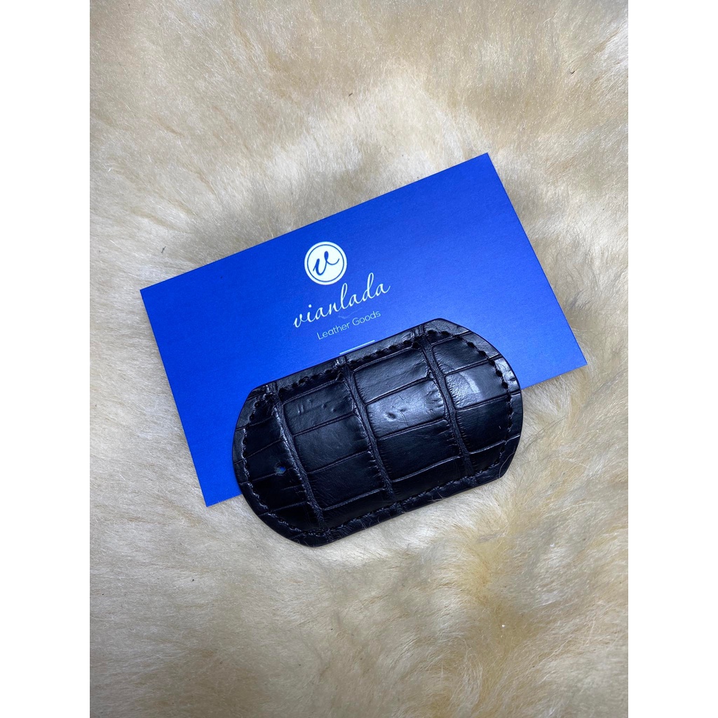 Đón gót giầy da cá sấu mini 3,8 cm x 6,5 cm