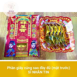 1 phần giấy cúng sao - vàng mã giác ngộ