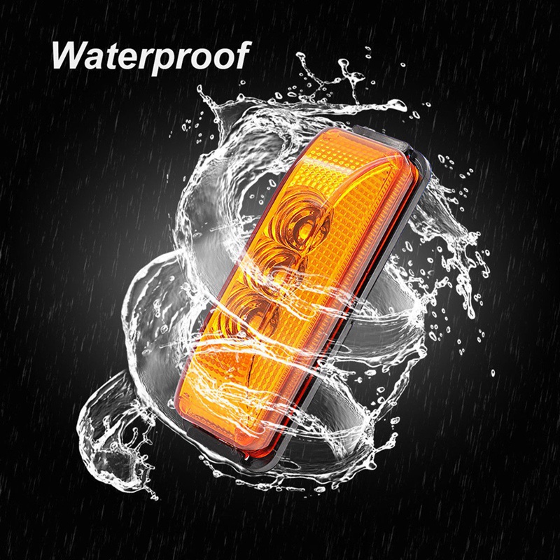3 Led 3.9Inch Car Truck Side Marker Light Tail Rear Lamps Indicator Marker 10-24V For Trailer Rv Boat Lorry