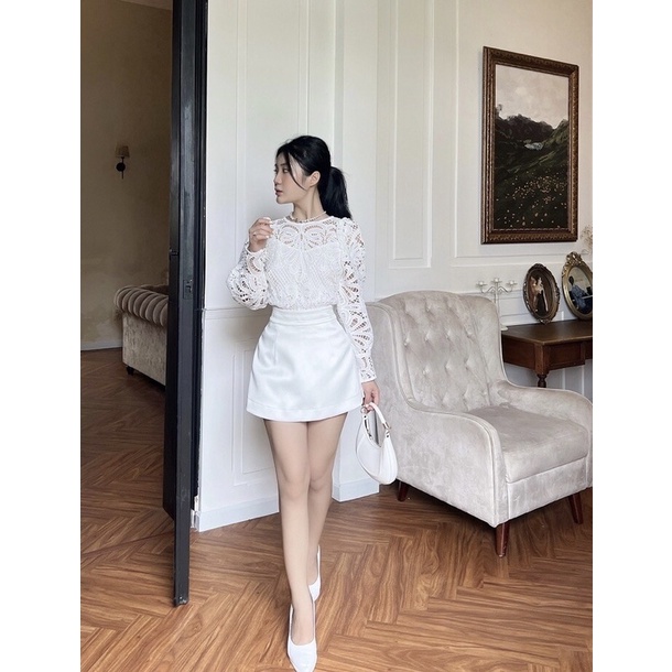 Áo ren nữ tay dài