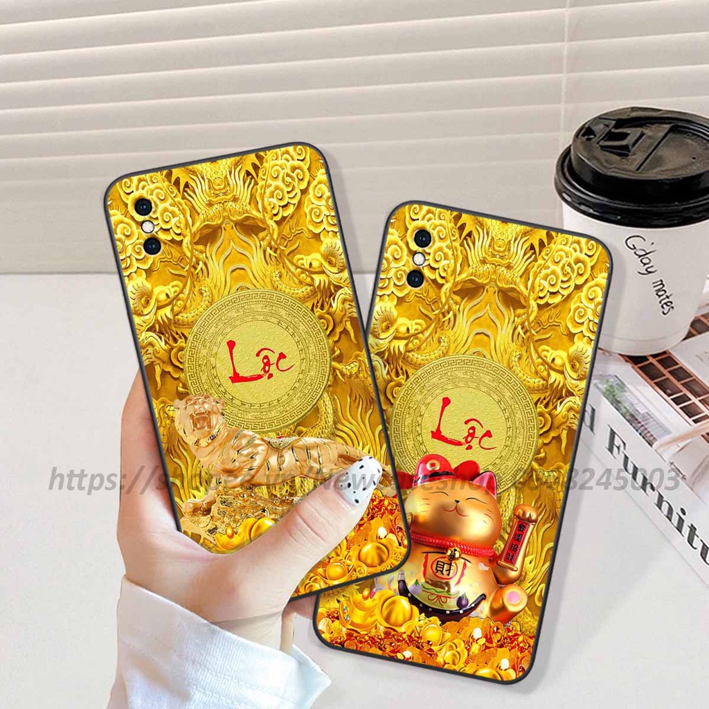 Ốp TPU Viền vuông Iphone X / Xs / Xs Max / XR in hình 12 Con Giáp Tài Lộc 3D