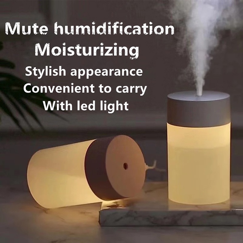 Máy phun sương tinh dầu Máy Xông Tinh Dầu Mini Máy Tạo Ẩm Phun Sương Khuếch Tán Tinh Dầu Đuổi Muỗi Máy lọc không khí 260ml với đèn LED