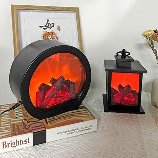 Đèn LED Hình Ngọn Lửa Để Bàn Trang Trí