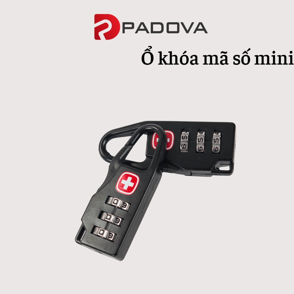 Ổ Khóa Móc Kết Hợp Mã Số Mini Khóa Vali, Locker Cao Cấp PADOVA 3646