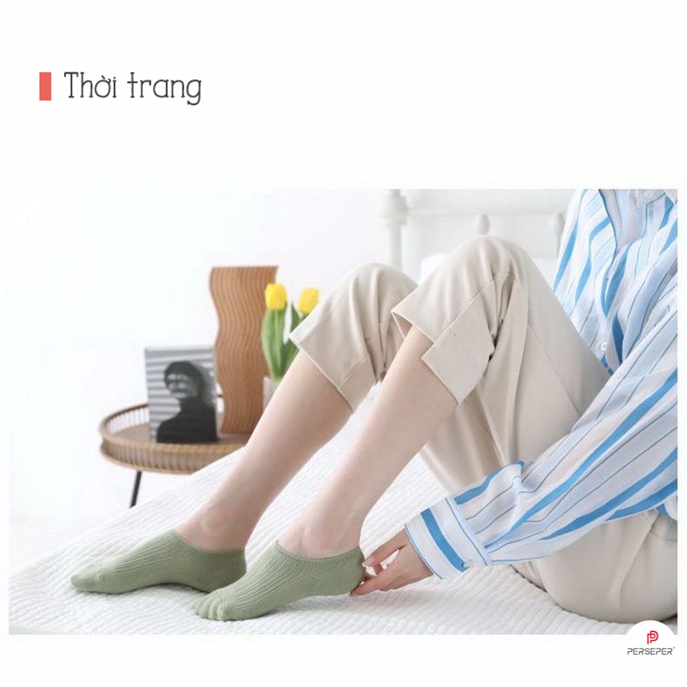 Tất vớ nữ cổ lười phong cách Hàn Quốc hiện đại dễ phối đồ - Ekiu Shop