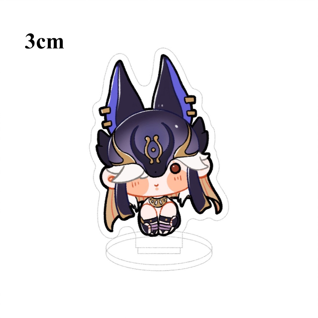 (3CM) Mô hình Standee GENSHIN IMPACT ver NGỒI CUTE game mica acrylic anime chibi xinh xắn