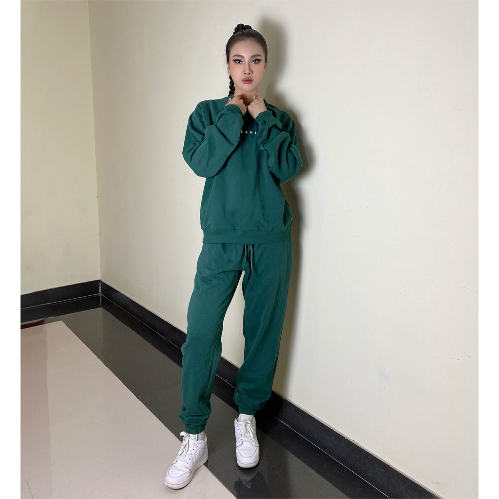 Áo sweater nam nữ WEARIT chất liệu nỉ cotton, kiểu dáng tay áo raglan, nhiều màu sắc dễ phối