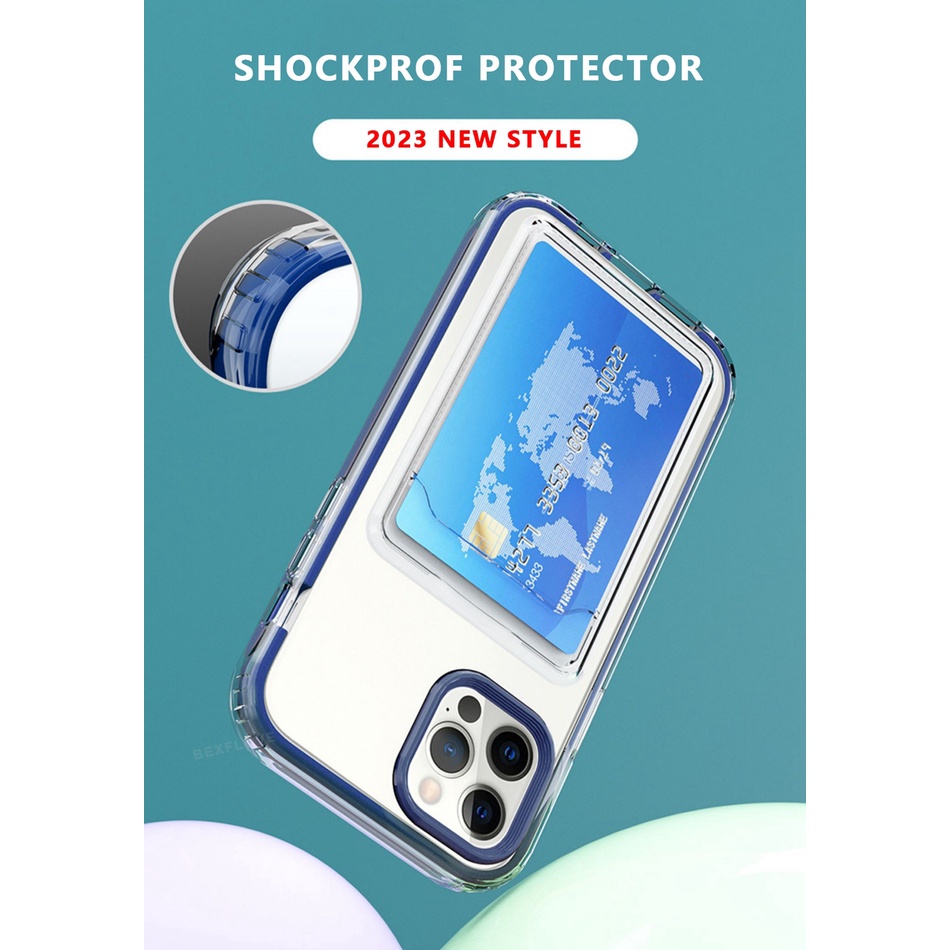 Ốp Điện Thoại Silicon Mềm Trong Suốt 3 Trong 1 Cho iPhone 11 12 13 14 Pro MAX Plus 6 6S 7 8 Plus X XR XS MAX SE 2020 2022