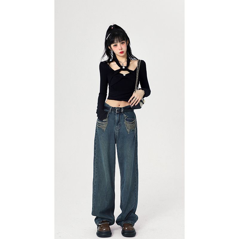 Áo Thun Tay Dài Hở Vai Phong Cách Mới Dành Cho Nữ