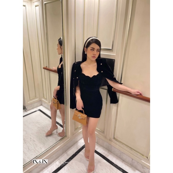 Set váy nhung chace cao cấp