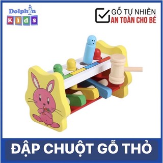 Bộ đồ chơi gỗ đập chuột thỏ