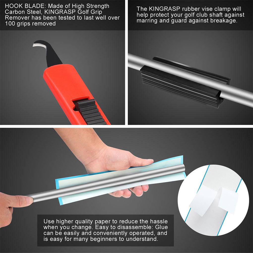 Dụng Cụ Kẹp Gậy Đánh Golf Chuyên Nghiệp Bằng Thép Không Gỉ Tay Cầm Cao Su Chống Ăn Mòn