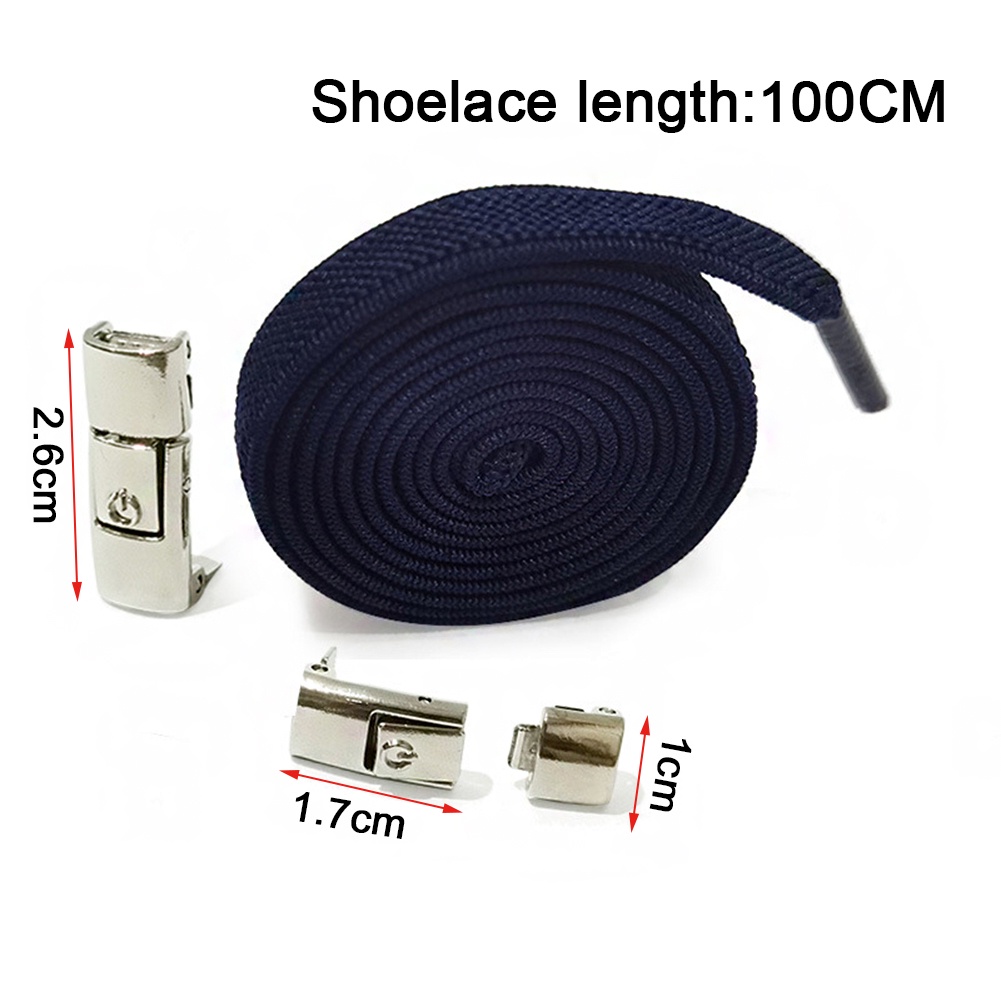 Phụ Kiện Khóa Dây Giày Lười Bằng Kim Loại Không Cần Buộc Nhanh Chóng Mới