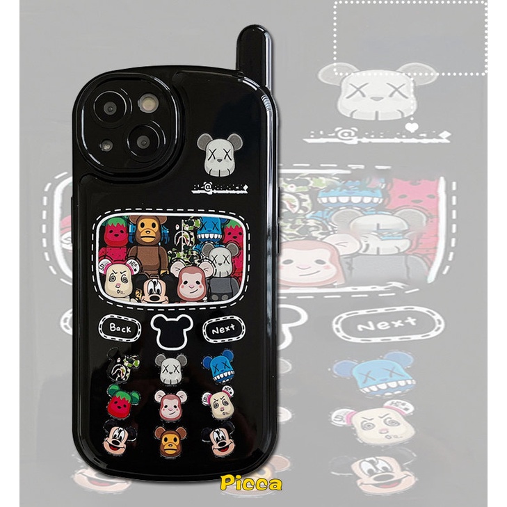 Ốp Điện Thoại Họa Tiết Gấu Hoạt Hình Cho iPhone 11 7 8 Plus 11 12 13 14 Pro MAX XR X XS MAX