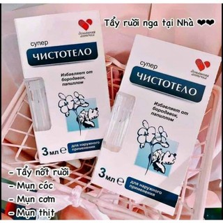 Tẩy mụn cóc mụn cơm nốt ruồi mụn thịt