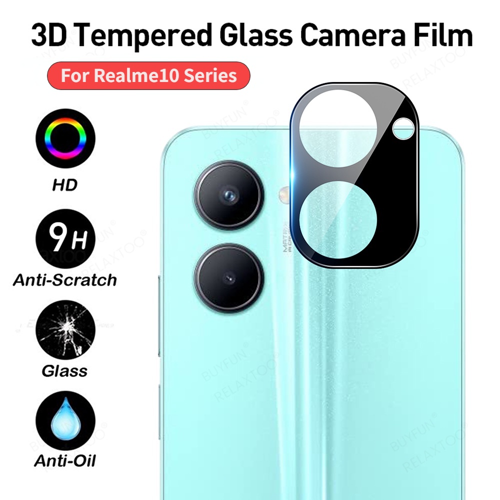 Set 3 Kính Cường Lực Bảo Vệ Ống Kính Máy Ảnh Sau 3D Cho Real me Realme 10 Pro Plus 4G 5G 2022