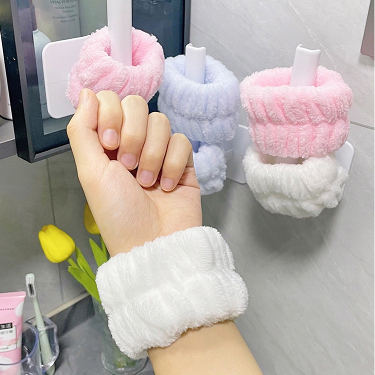 Băng Quấn Cổ Tay Bằng Sợi Nhỏ Thấm Hút Mồ Hôi Ngăn Mồ Hôi Dùng Rửa Mặt / Cổ Tay Spa