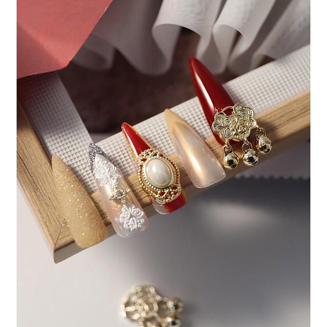 Charm Tết 2024 Cao Cấp Đính Móng | Mèo Chiêu Tài & Tiền Vàng