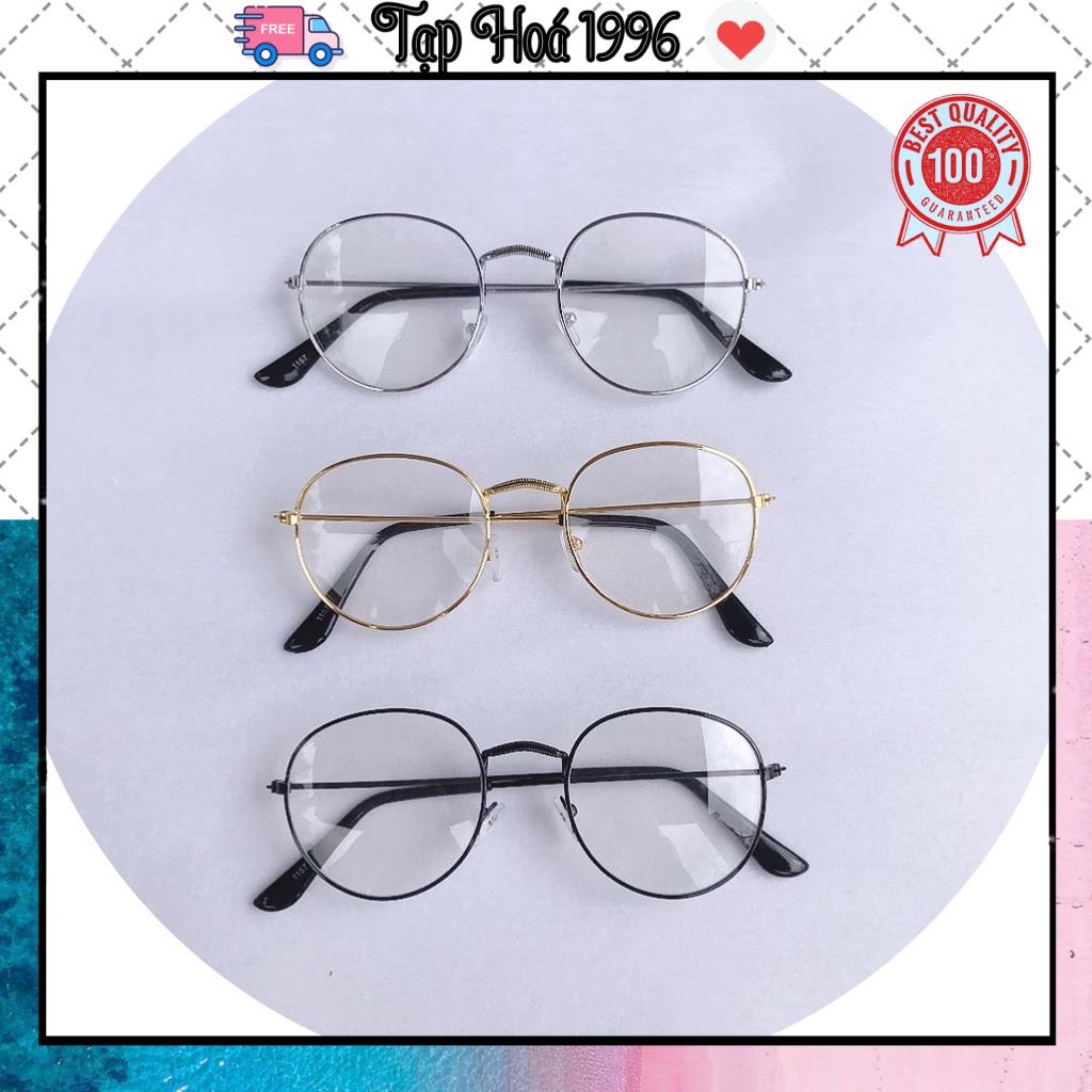 Kính nobita vàng, gọng kính giả ngố học sinh ❤️freeship❤️ gọng kính cận tròn thời trang nam nữ