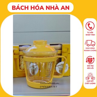Ly up mì thủy tinh lock&lock 550ml màu vàng