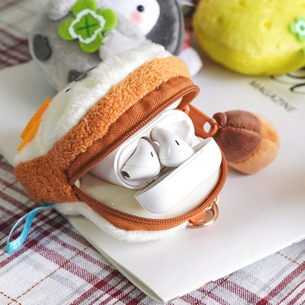 Có thể bán buôn Sang trọng Ví tiền xu sang Túi đựng tai nghe Đồ dùng mặt dây chuyền Mềm mại dễ thương mịn với Ilikebag Hàng giao ngay