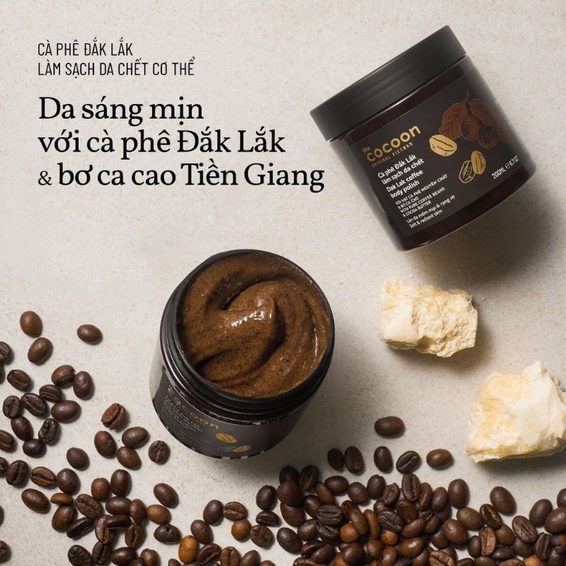 Tẩy Tế Bào Chết Toàn Thân Cocoon Cà Phê Đắk Lắk 200ml