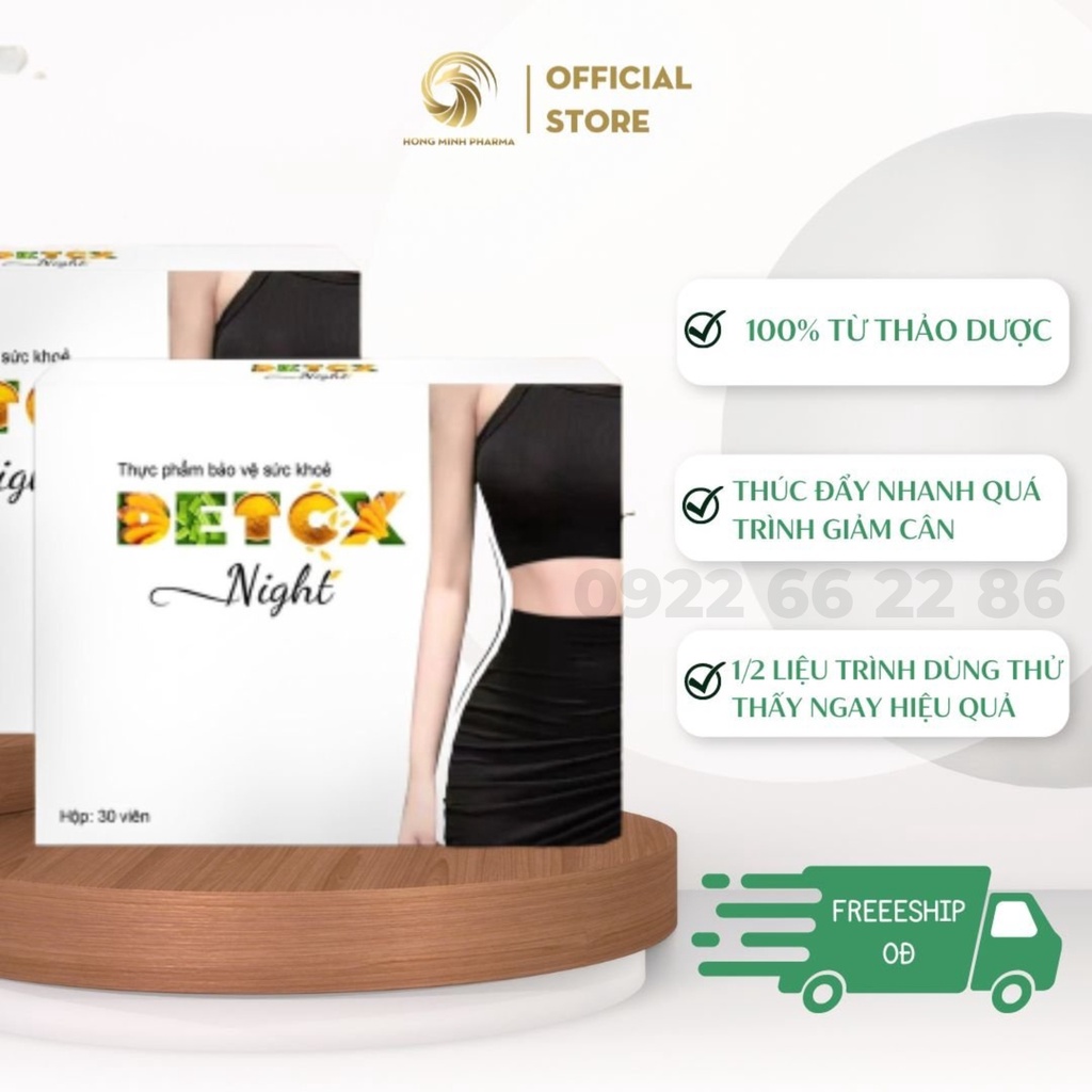 1/2 Liệu Trình Detox Night - Số 1 Cho Vòng Eo Con Kiến (Bao check mã)