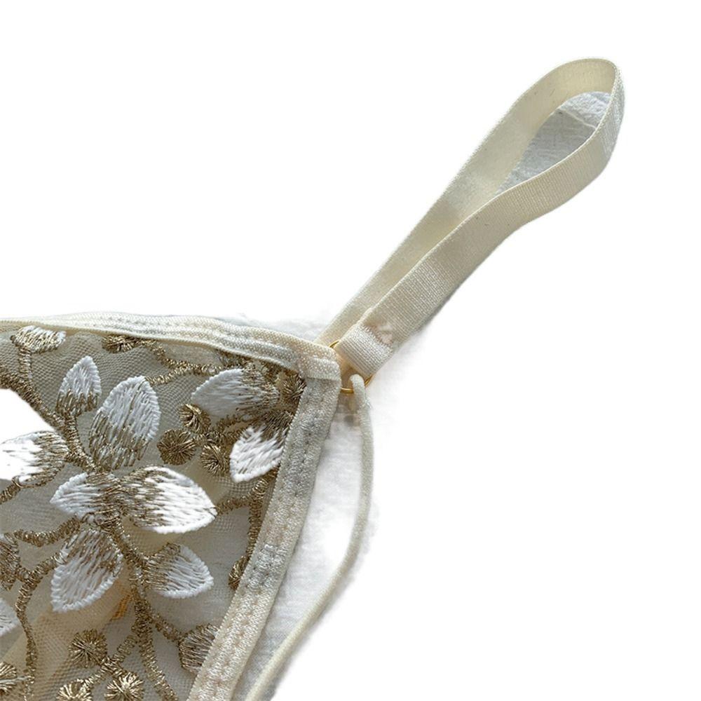 Bộ Đồ Lót Phối Ren Cổ Chữ V Xẻ Sâu Thêu Hoa Quyến Rũ Thời Trang Cho Nữ