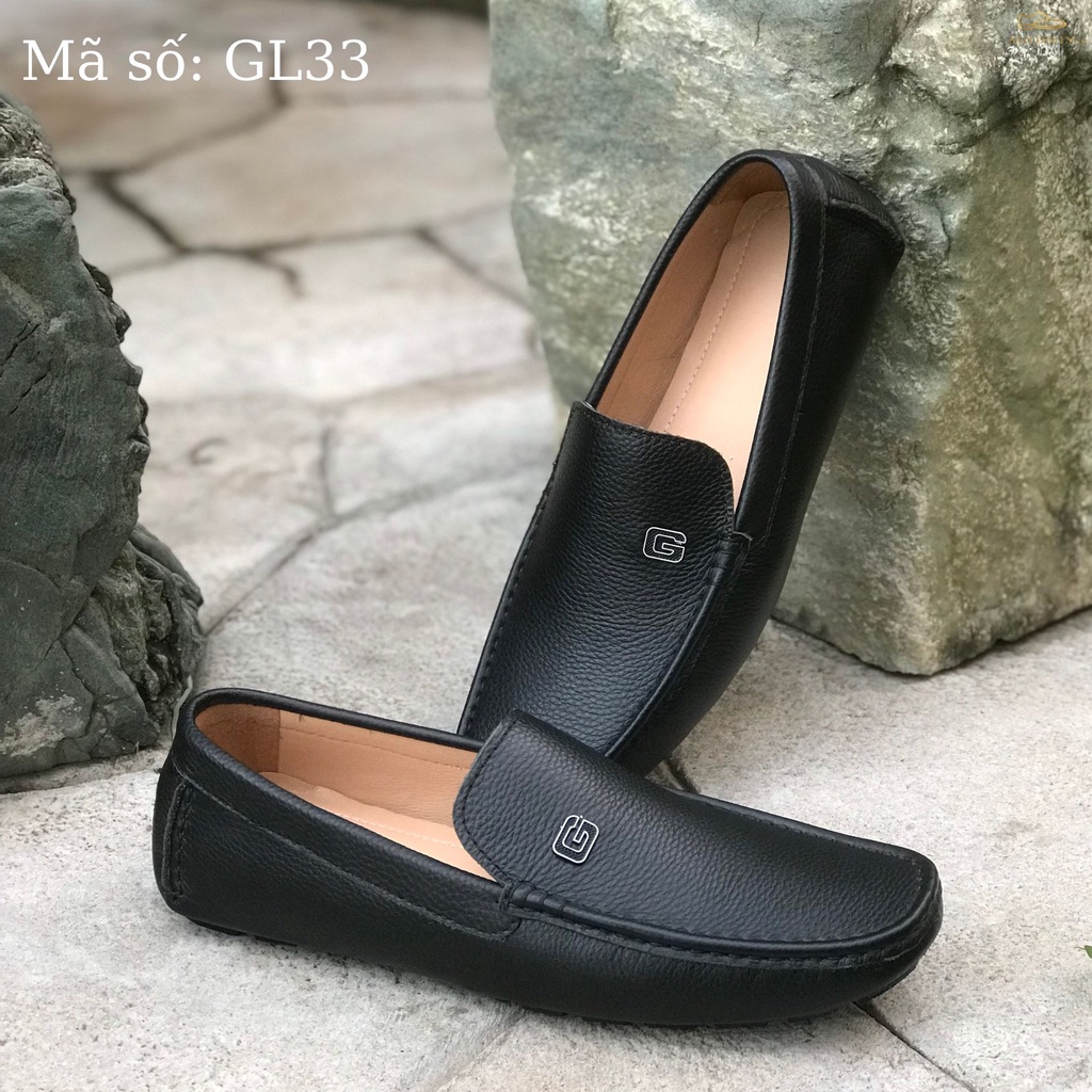 Giày lười nam Alo Davin Da Bò Cao Cấp GL33