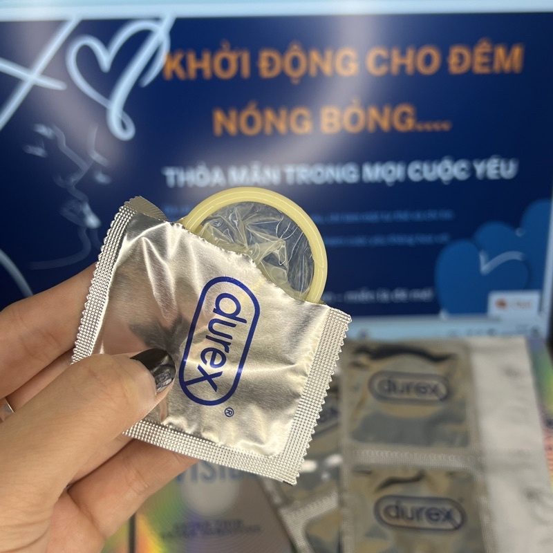 Bao cao su Durex Invisible siêu mỏng vô hình tạo cảm giác chân thực  CHE TÊN SP