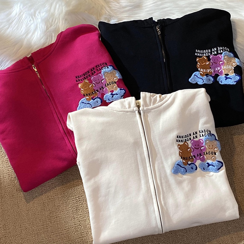 NRVP Áo khoác hoodie tay dài kiểu dáng thể thao thời trang cho nữ