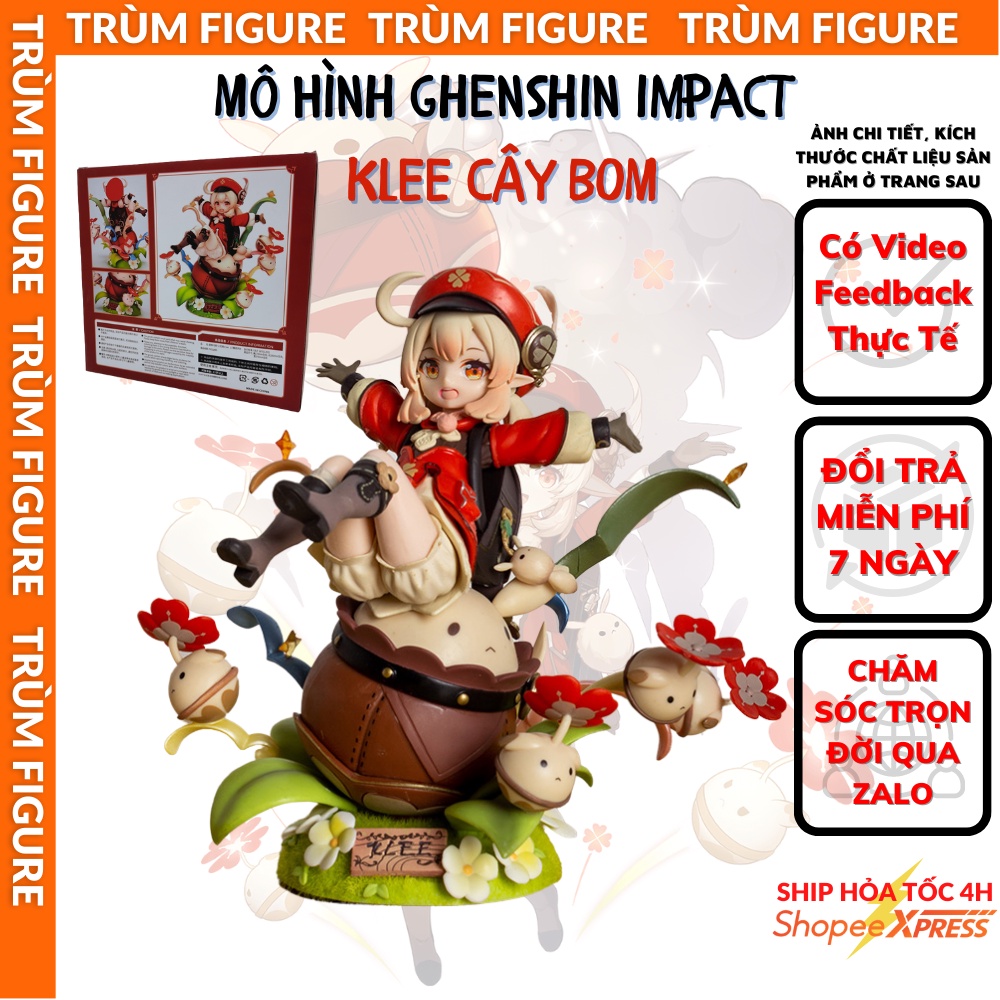 Mô Hình, Figure Genshin Impact Bé Loli Klee Vườn Bom Anime, Game - Full Box Trùm Figure