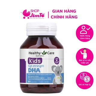 Viên uống kids dha healthy care bổ sung dha cho bé lọ 60 viên