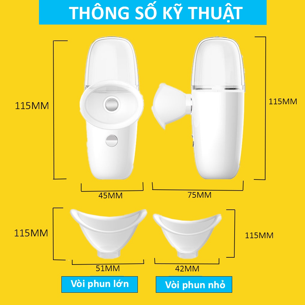 Máy xông hơi mắt dưỡng ẩm, giảm khô, giảm quầng thâm tăng sản xuất collagen vùng mắt