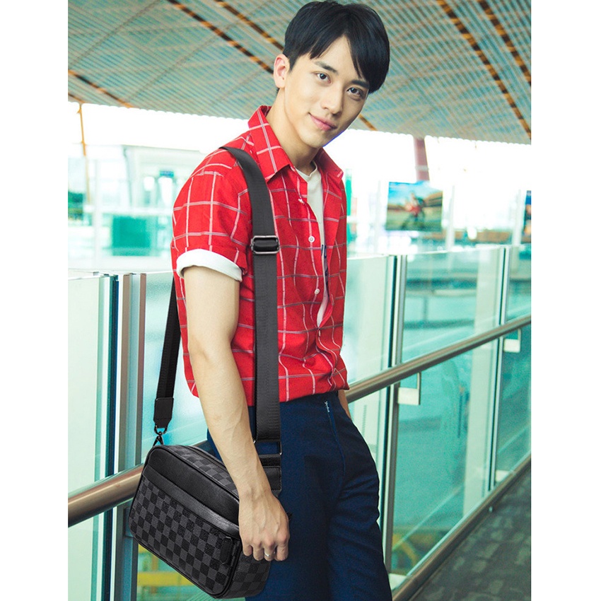 Túi Xách Nam Túi Xách Da Đeo Chéo Nam Siêu Hót Da Pu Chống Nước h02