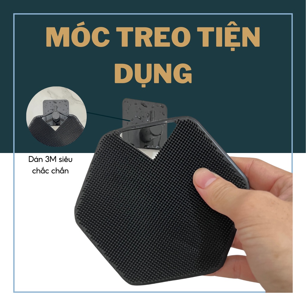 Bàn chải tắm Silicon Body Scrubber &amp; Hook