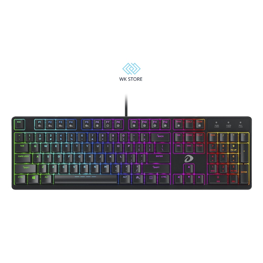 Bàn phím cơ Gaming DAREU EK1280 104Key RGB (Blue, Brown, Red D Switch) - Chính hãng BH 2 năm