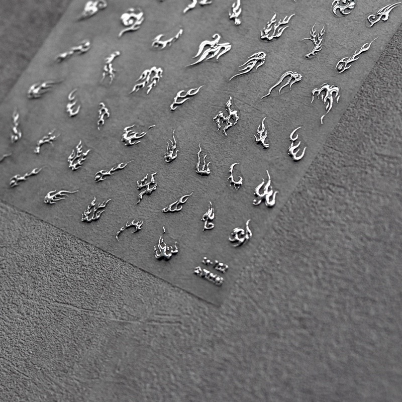 Sticker lụa 5d nail mẫu mới dán móng