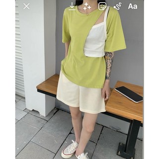 [Plus Size] (40-150kg) Áo Thun Tay Ngắn Oversize