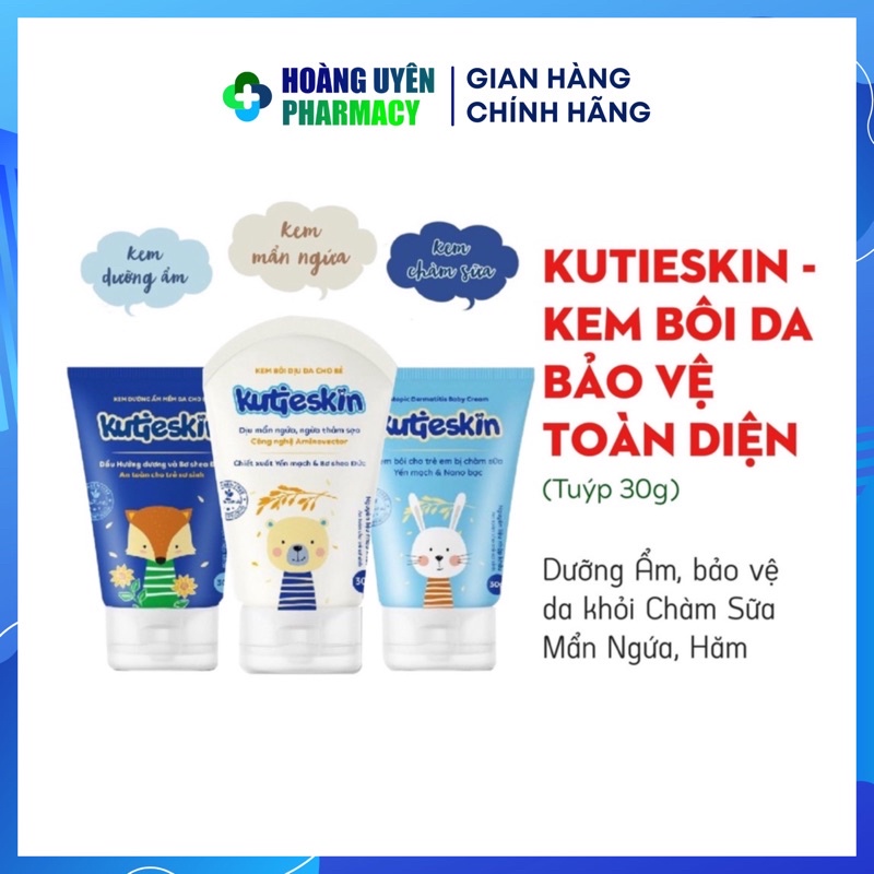 KUTIESKIN - kem dưỡng ẩm, làm dịu mẩn ngứa hăm tã cho bé