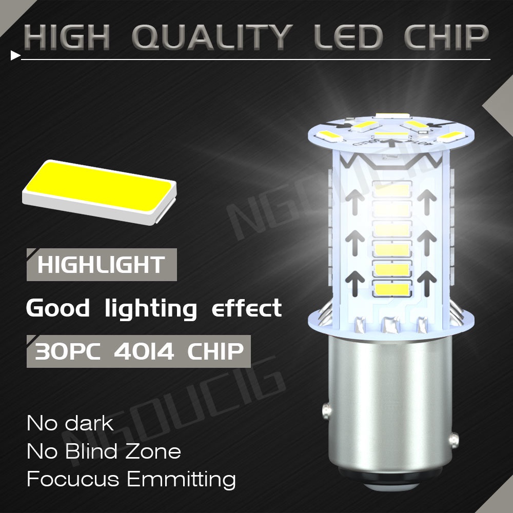 Bóng Đèn LED Tín Hiệu 1157 BAY15D P21 / 5W 1156 BA15S T20 7440 7443 Chất Lượng Cao