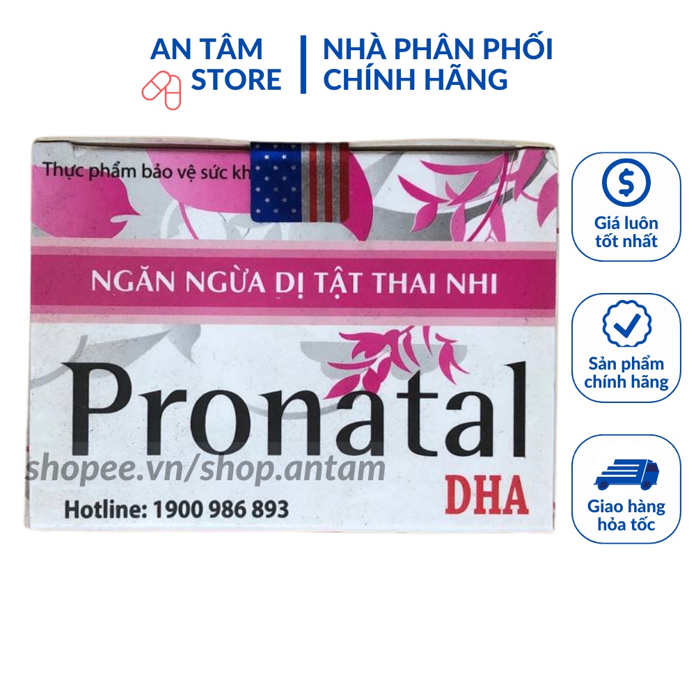 Viên uống Pronatal cung cấp dưỡng chất cho bà bầu, bổ sung canxi, sắt và vitami cho mẹ bầu và cho con bú