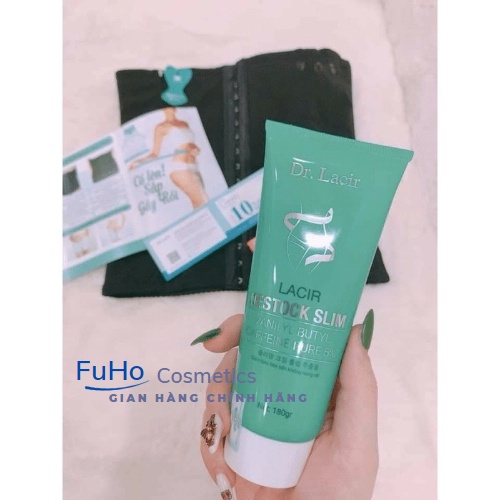 Kem tan mỡ bụng Destock Slim dr.lacir đào thải mỡ thừa, ngăn ngừa mỡ tích tụ 180ml Fuhocosmetics