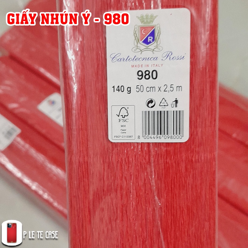 Giấy nhún Ý làm hoa, đồ handmade - 50cmx 50cm